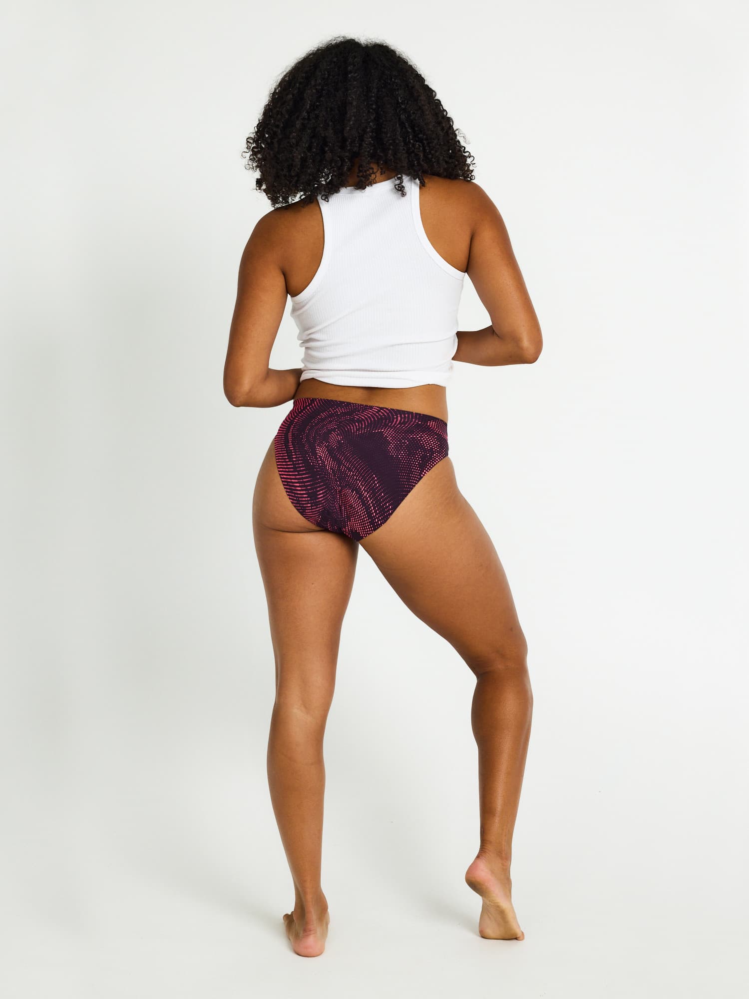 Menstruační kalhotky PUMA & Modibodi Seamfree Active Bikini Moderate-Heavy Flame Haze Pink (MODI4073FHP) L - náhled 3
