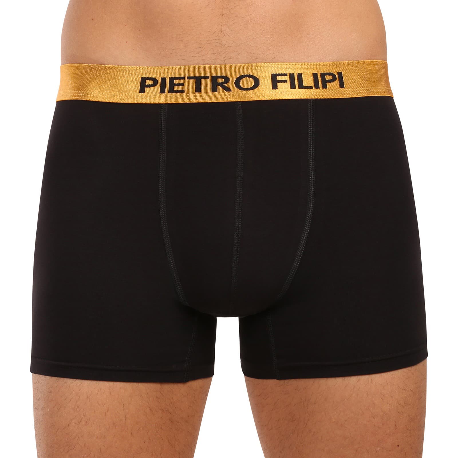 2PACK pánske boxerky Pietro Filipi čierné Metalic mix (2PBMS3) 3XL - náhled 5