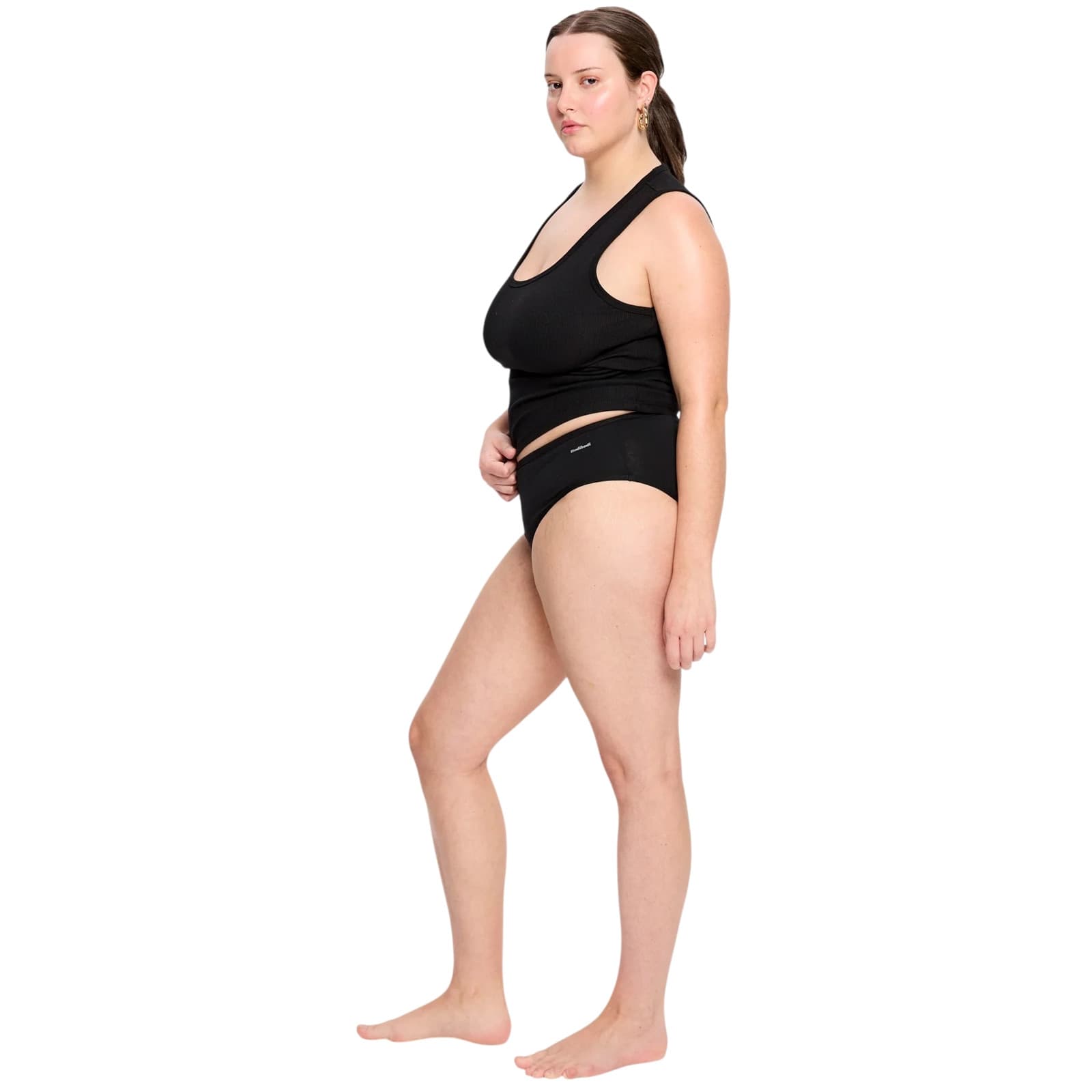 Menstruační kalhotky Modibodi Basic Mid-Rise Brief Super-Overnight (BSMBSOBLAW) 3XL - náhled 2