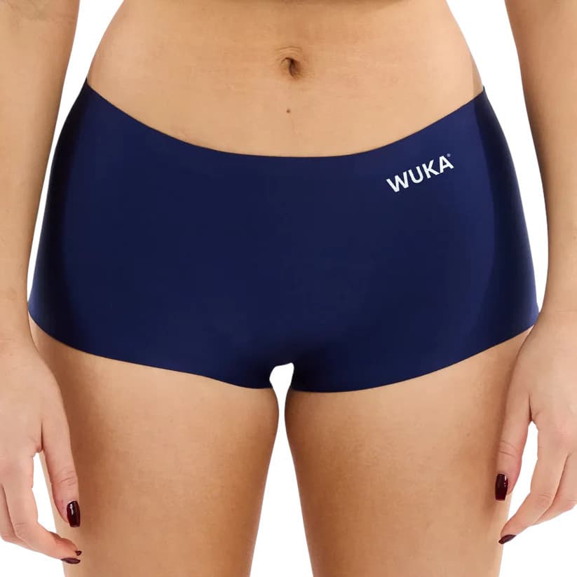 Dívčí menstruační kalhotky Wuka Stretch Boxer Short Heavy bezešvé modré (WSBSH)