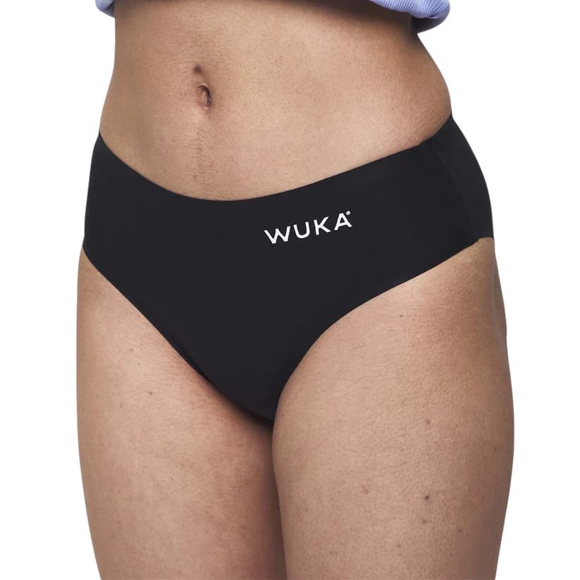 Dívčí menstruační kalhotky Wuka Stretch Bikini Brief Super Heavy bezešvé černé (WSBBSH) 12–16 let - náhled 2