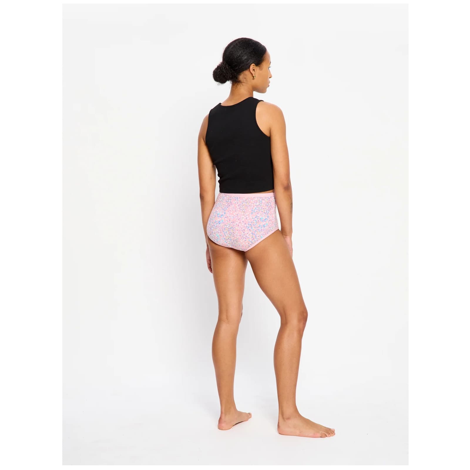 Menstruační kalhotky Modibodi Classic Full Brief Moderate Flore Pink (FLFBMHFLPW) 3XL - náhled 3