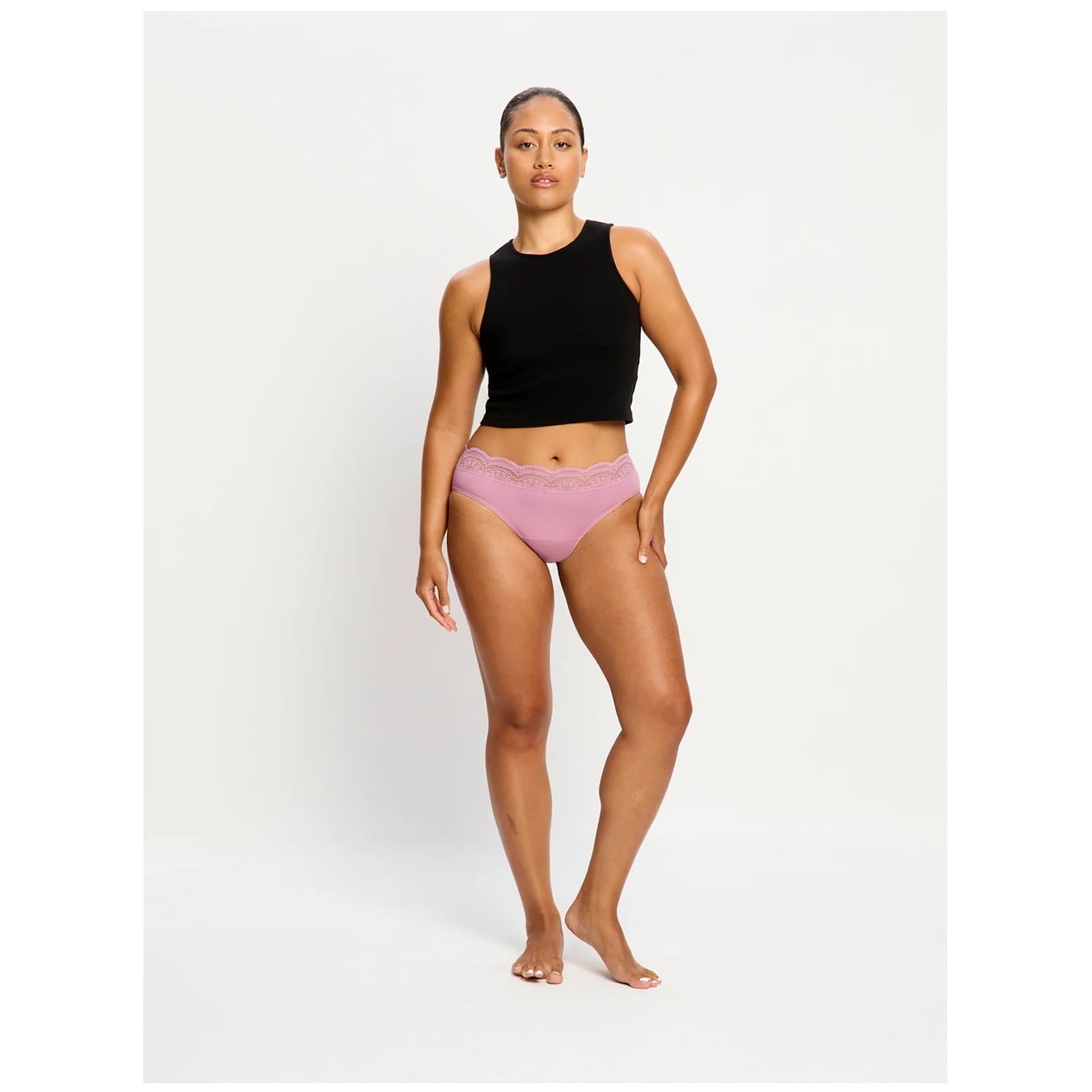 Menstruační kalhotky Modibodi Sensual Hi-Waist Bikini Light Dusky Orchid (CAHKLMDUOW) L