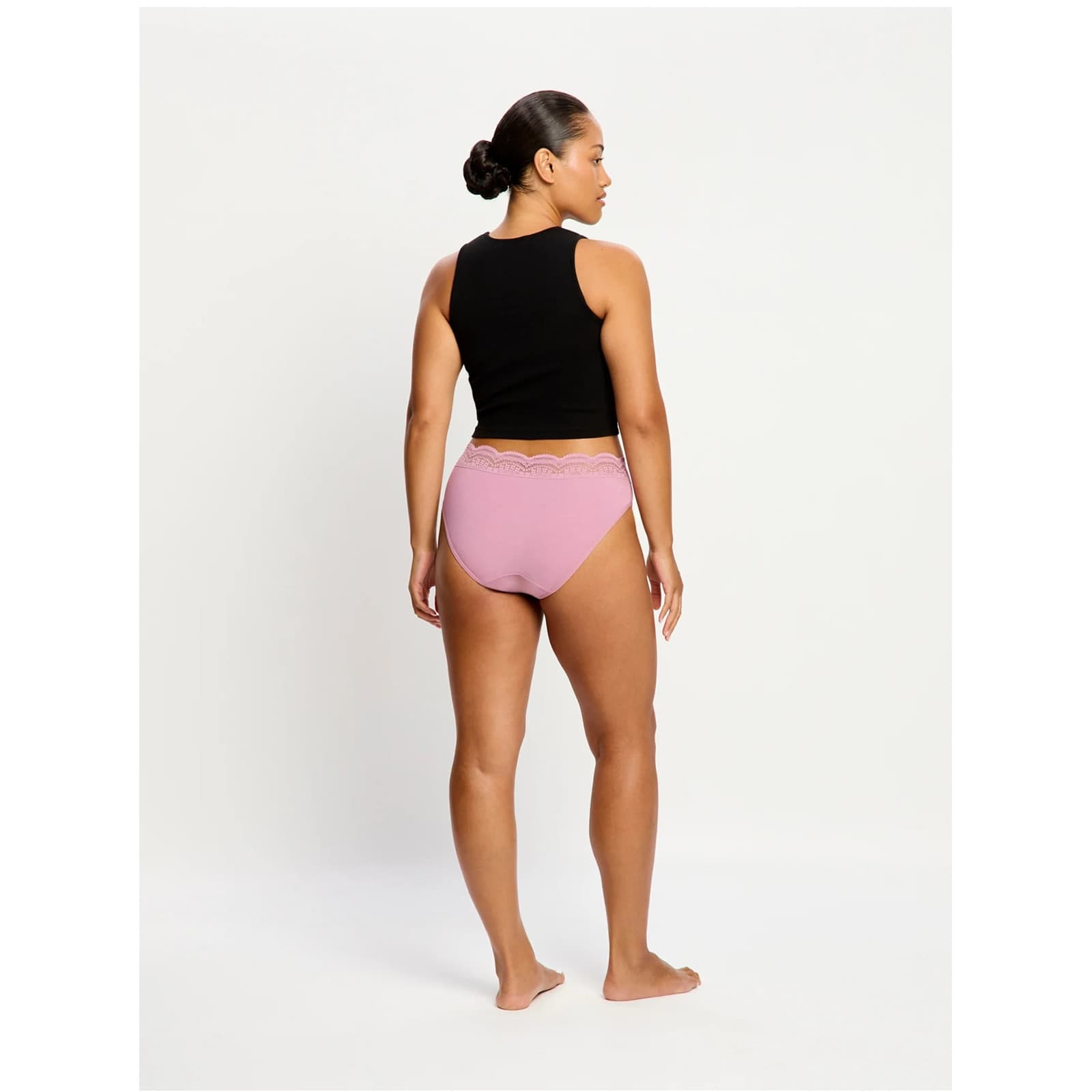 Menstruační kalhotky Modibodi Sensual Hi-Waist Bikini Light Dusky Orchid (CAHKLMDUOW) L - náhled 3