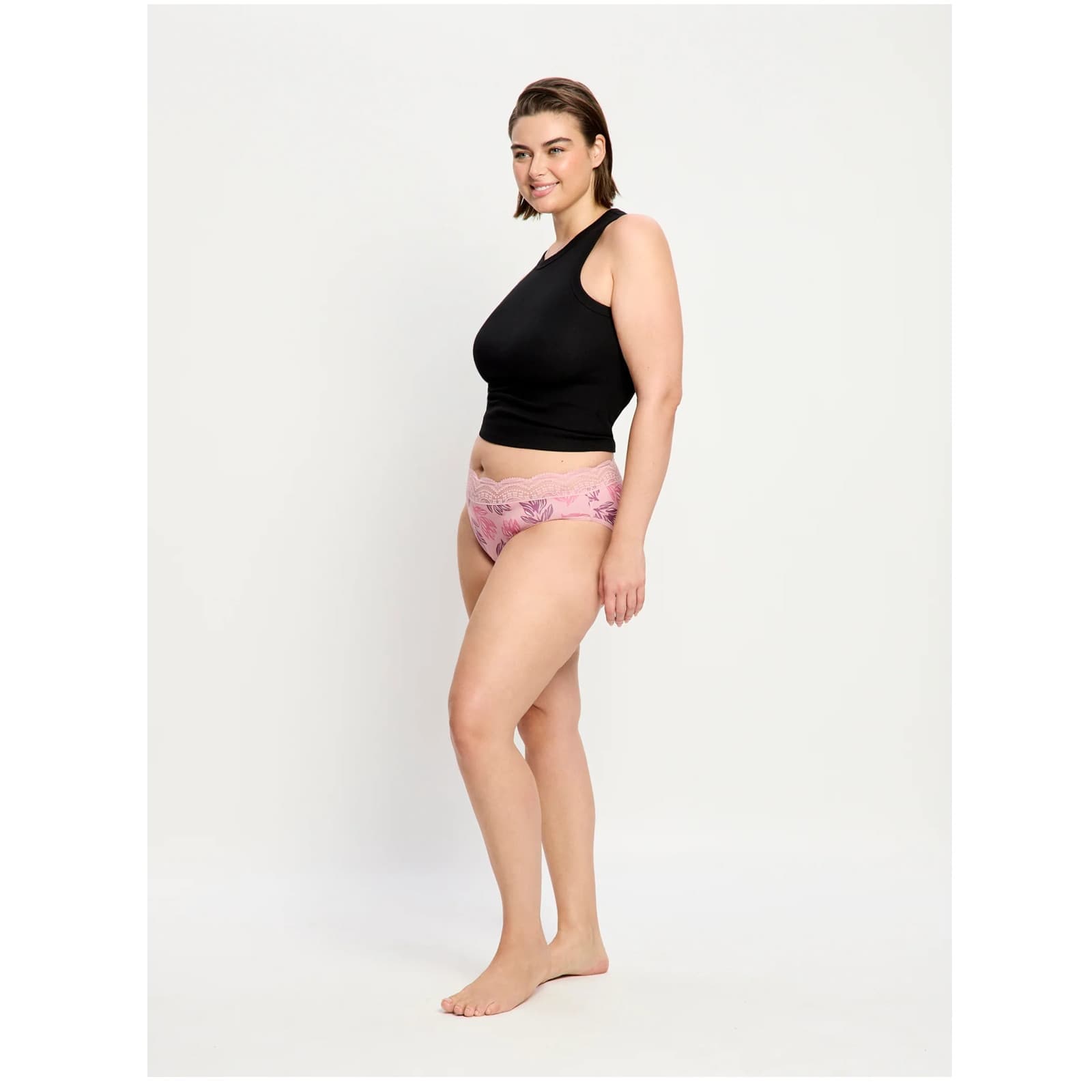 Menstruační kalhotky Modibodi Sensual Hi-Waist Bikini Moderate-Cassia Pink (CAHKMHCAPW) L - náhled 2