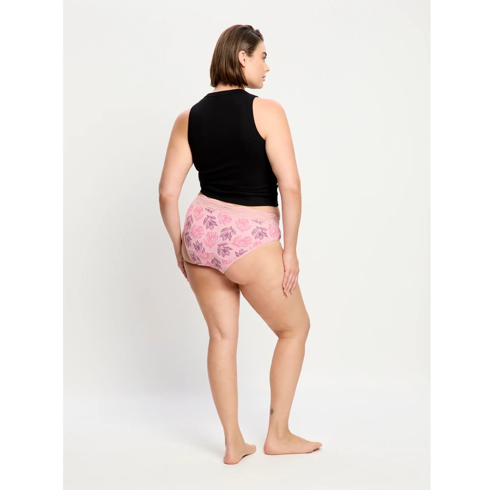 Menstruační kalhotky Modibodi Sensual Hi-Waist Bikini Moderate-Cassia Pink (CAHKMHCAPW) L - náhled 3