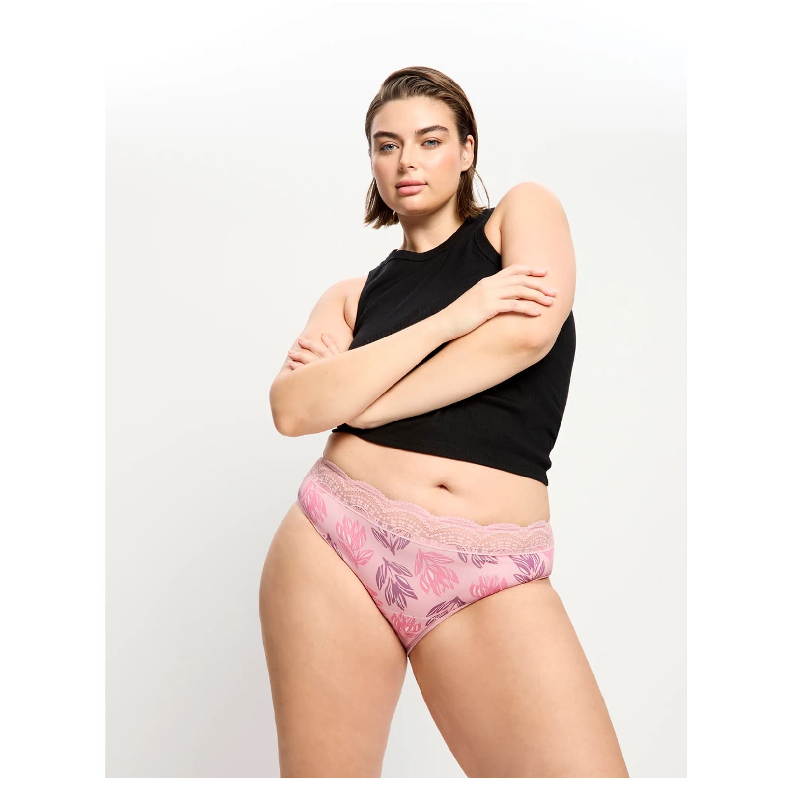 Menstruační kalhotky Modibodi Sensual Hi-Waist Bikini Moderate-Cassia Pink (CAHKMHCAPW) L - náhled 4