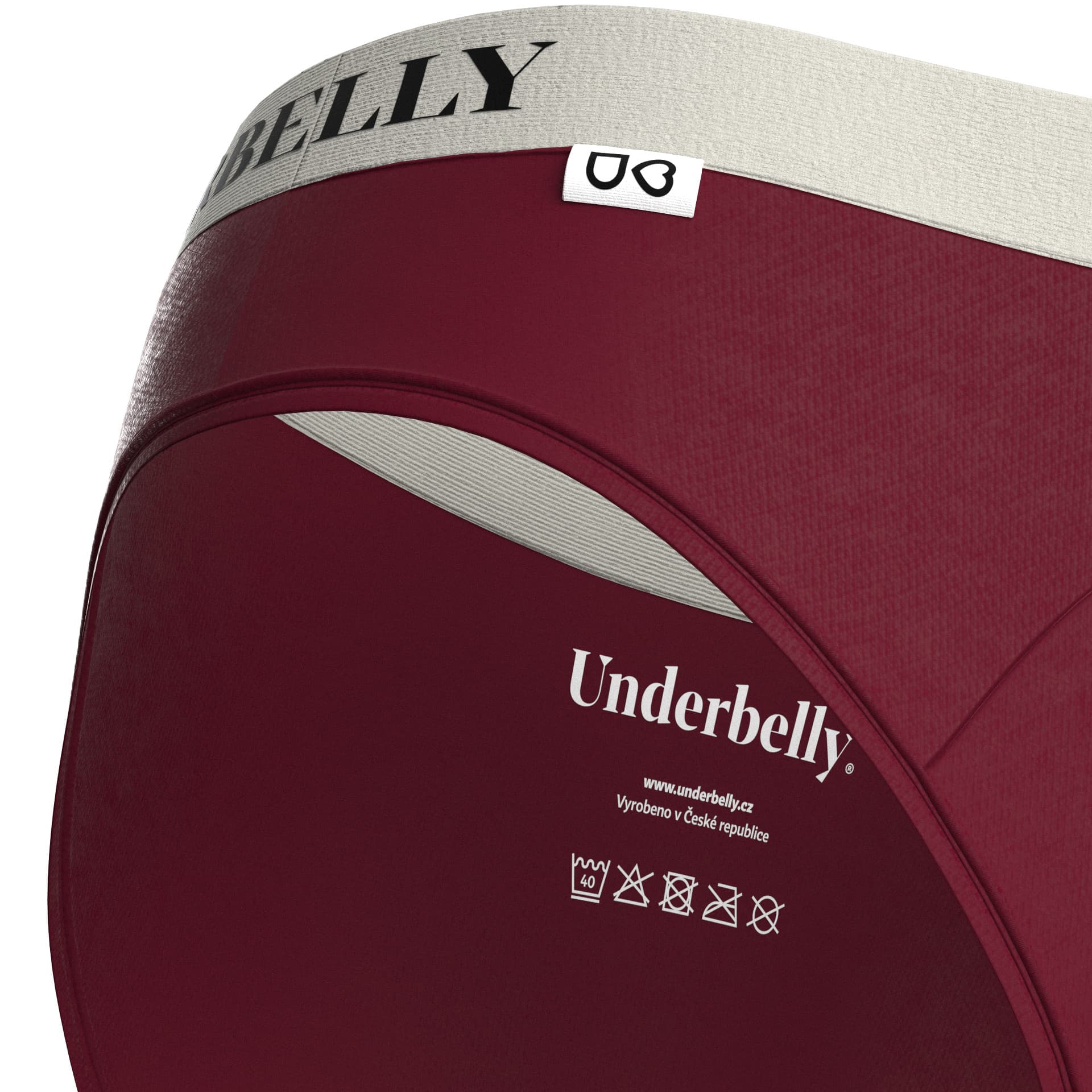 Menstruační kalhotky Underbelly Univers červené (UNIVERS-BO-BI-2-PAD) L - náhled 4