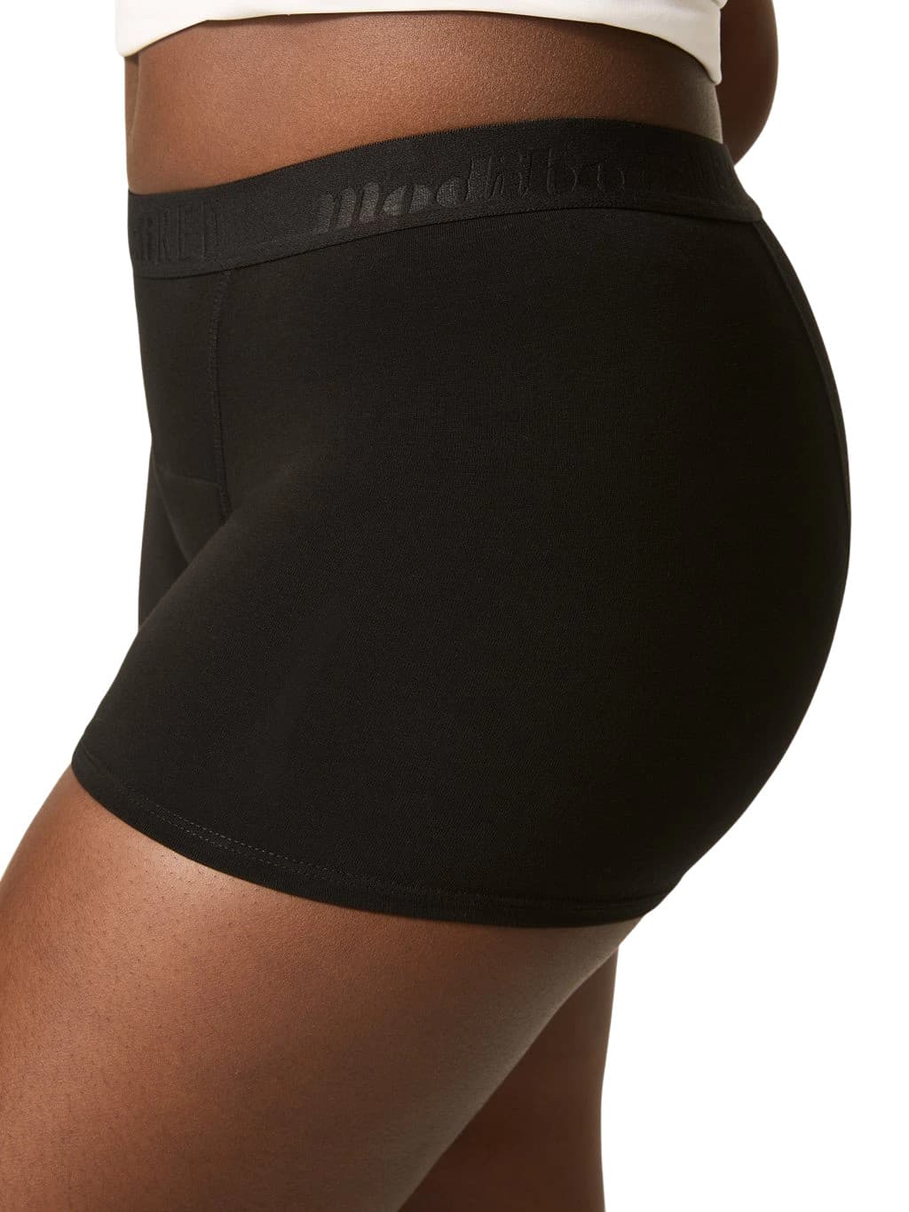 Dívčí menstruační kalhotky Modibodi Teen Hipster Boyshort Super-Overnight Black (HIBSSOBLAT) 10-12 let - náhled 3