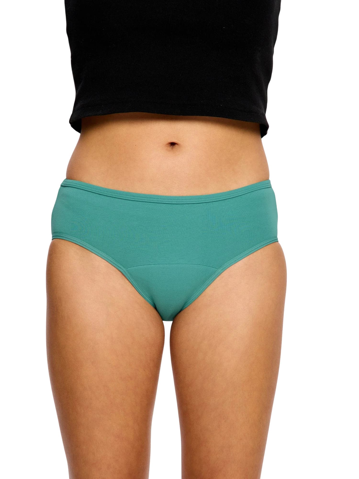 Menstruační kalhotky Modibodi Basic Mid-Rise Brief Moderate Teal Green (MKMBMRBMHTG) 3XL - náhled 2