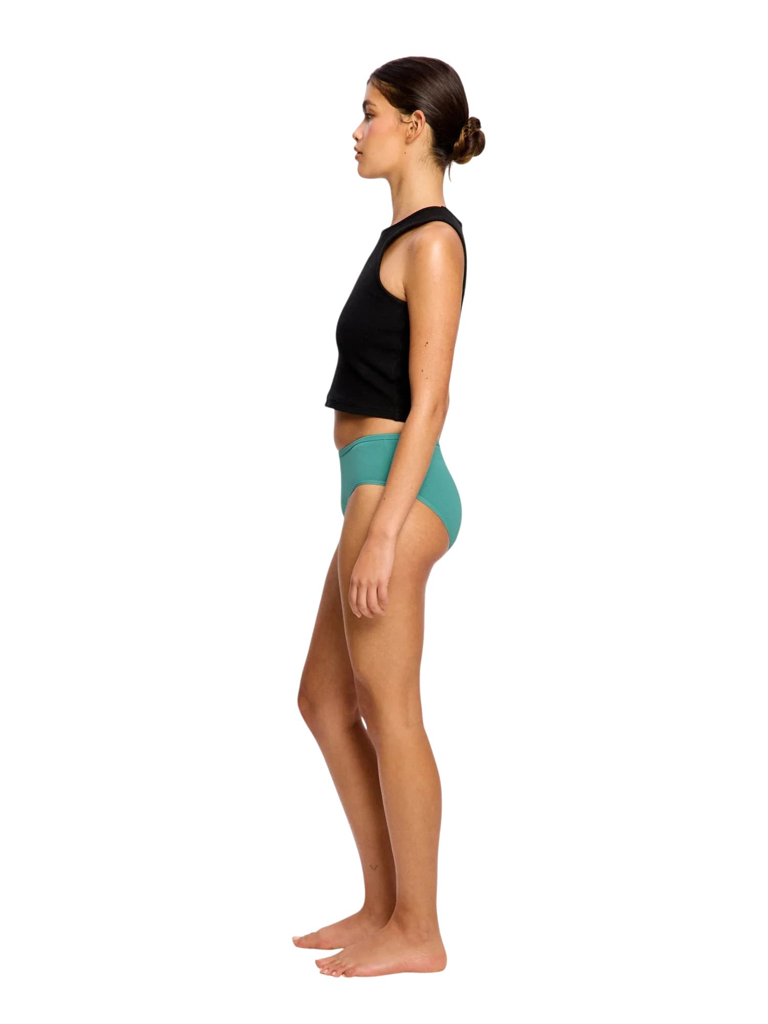 Menstruační kalhotky Modibodi Basic Mid-Rise Brief Moderate Teal Green (MKMBMRBMHTG) 3XL - náhled 3