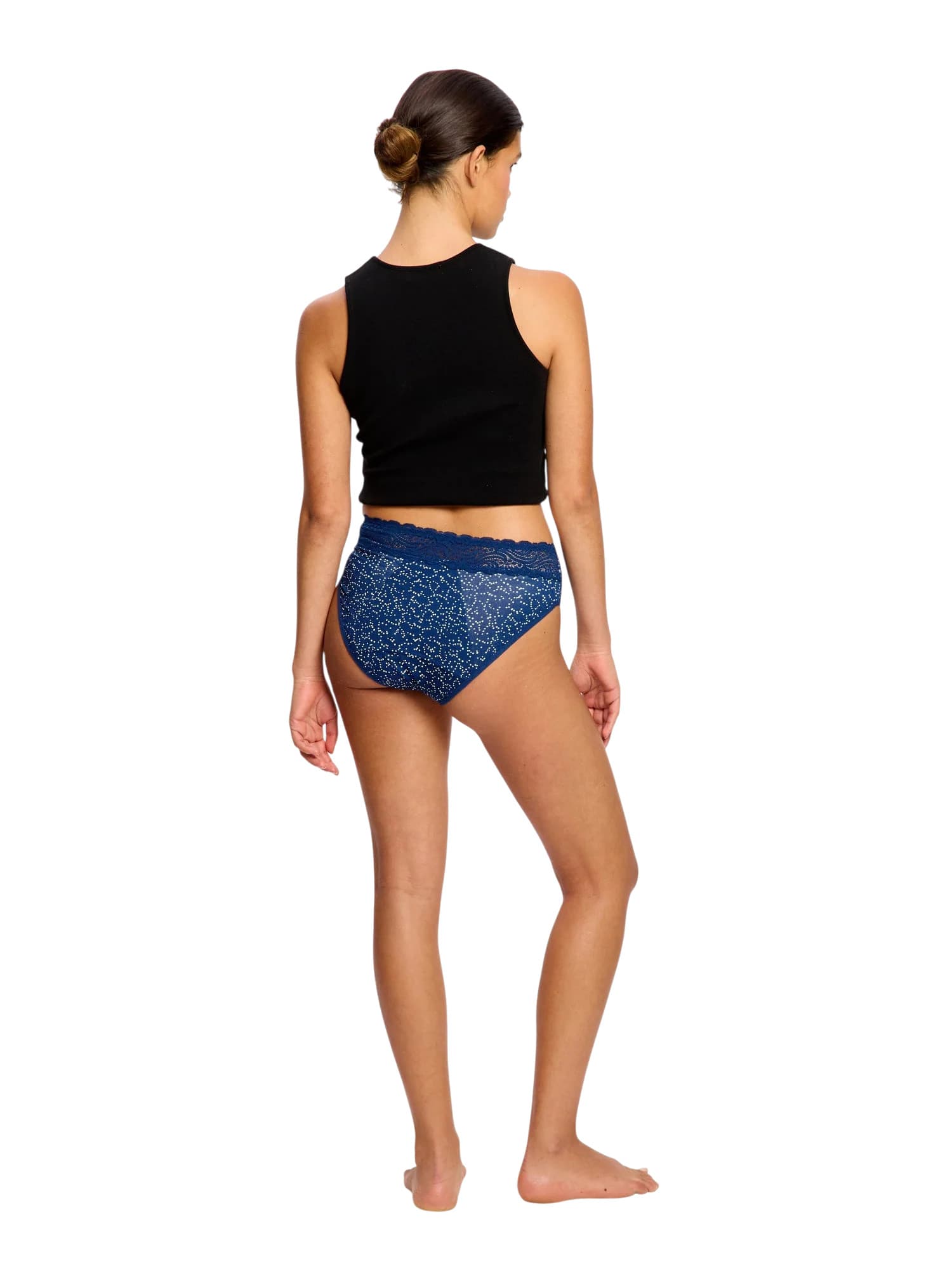 2PACK menstruační kalhotky Modibodi Sensual Hi-Waist Bikini Moderate Holiday Gifting (MKMSHWBMHG) 3XL - náhled 3