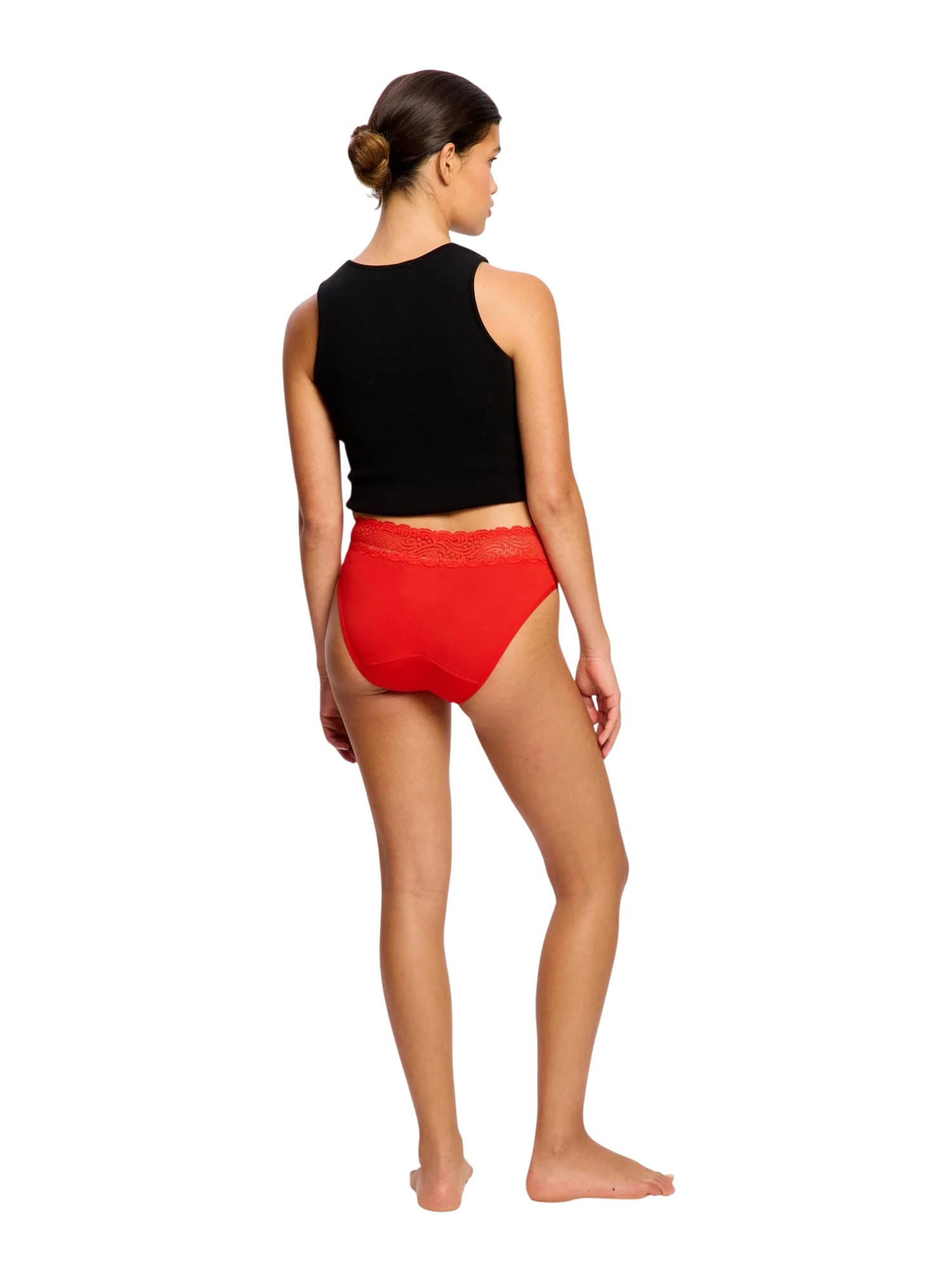 2PACK menstruační kalhotky Modibodi Sensual Hi-Waist Bikini Moderate Holiday Gifting (MKMSHWBMHG) 3XL - náhled 5