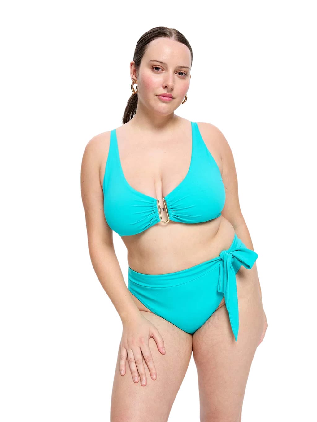 Menstruační plavky Modibodi Molokai Hi-Waist Tie Bottom Ocean spodní díl (MPMMHWBOSD) 3XL