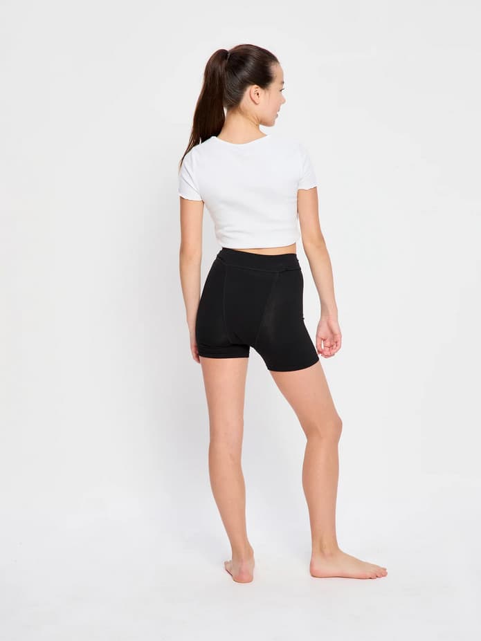 2PACK dívčí menstruační kalhotky na spaní Modibodi Teen Sleep Short Super Black (DMKNSMTSSSB) 10-12 let - náhled 5