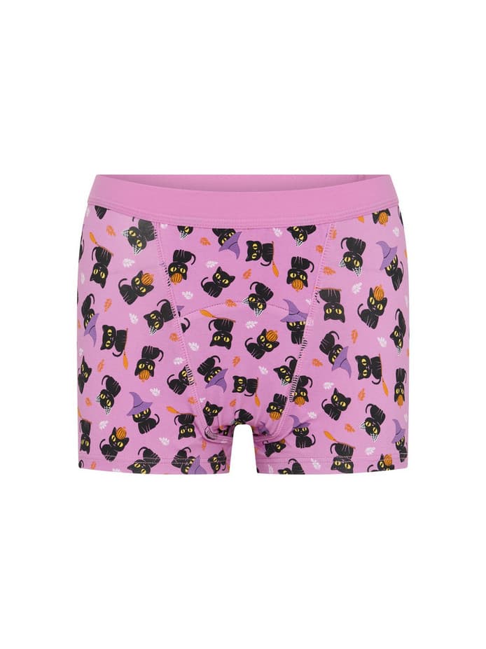 Dívčí menstruační kalhotky Modibodi Teen Hipster Boyshort Super Witchy Whiskers Pink (DMKMTHBSWWP) 10-12 let - náhled 4