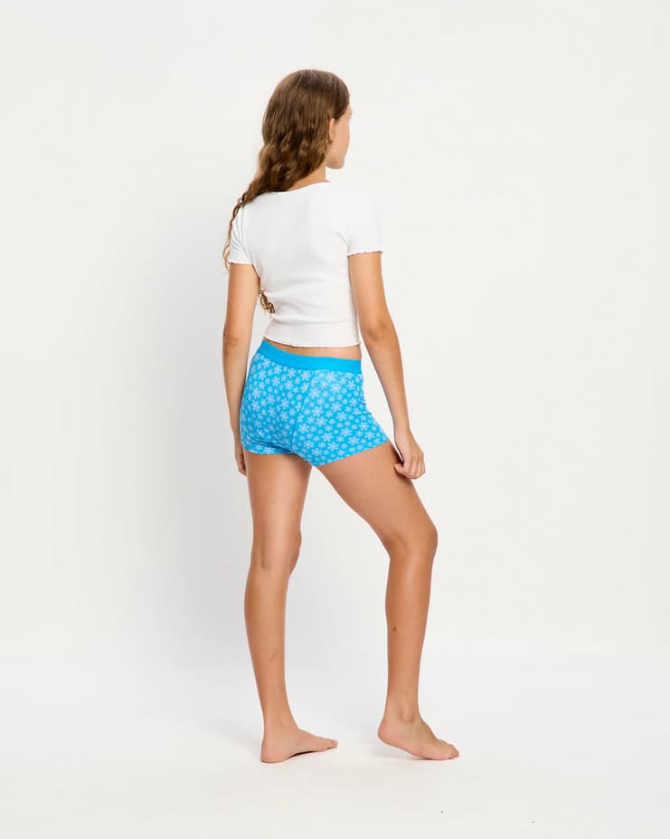 Dívčí menstruační kalhotky Modibodi Teen Hipster Boyshort Moderate Berry Blossom (DMKMTHBMBB) 10-12 let - náhled 2