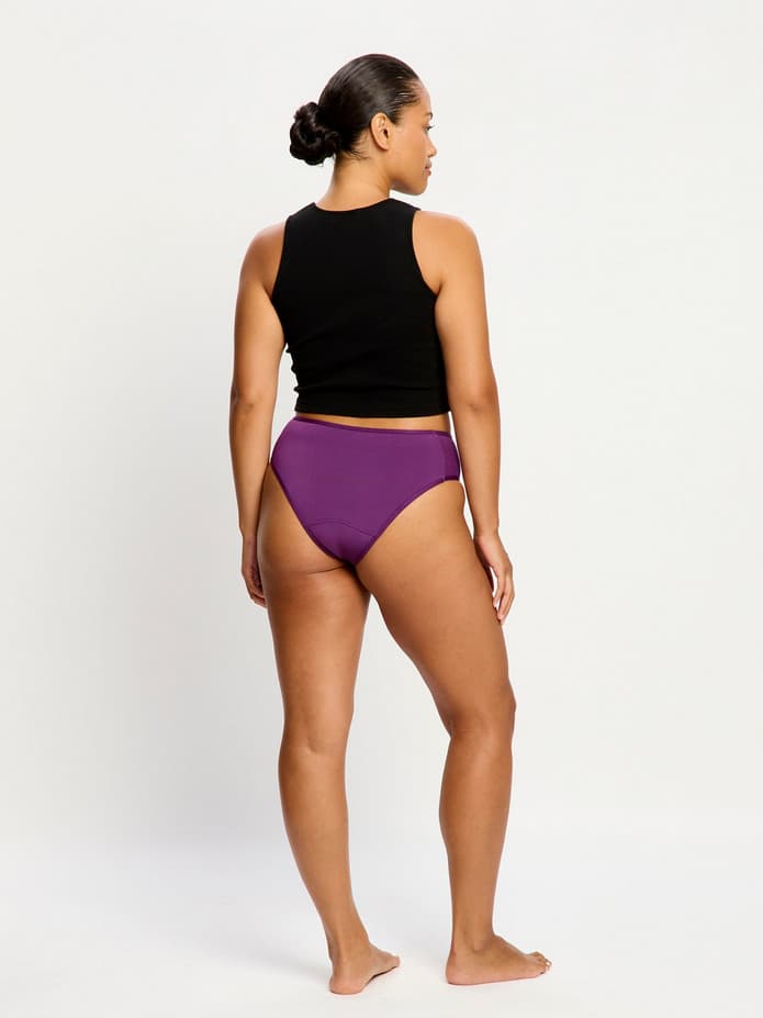 Menstruační kalhotky Modibodi Allure Hi Waist Brief moderate Mystic Purple (MKMAHWBMMP) L - náhled 5