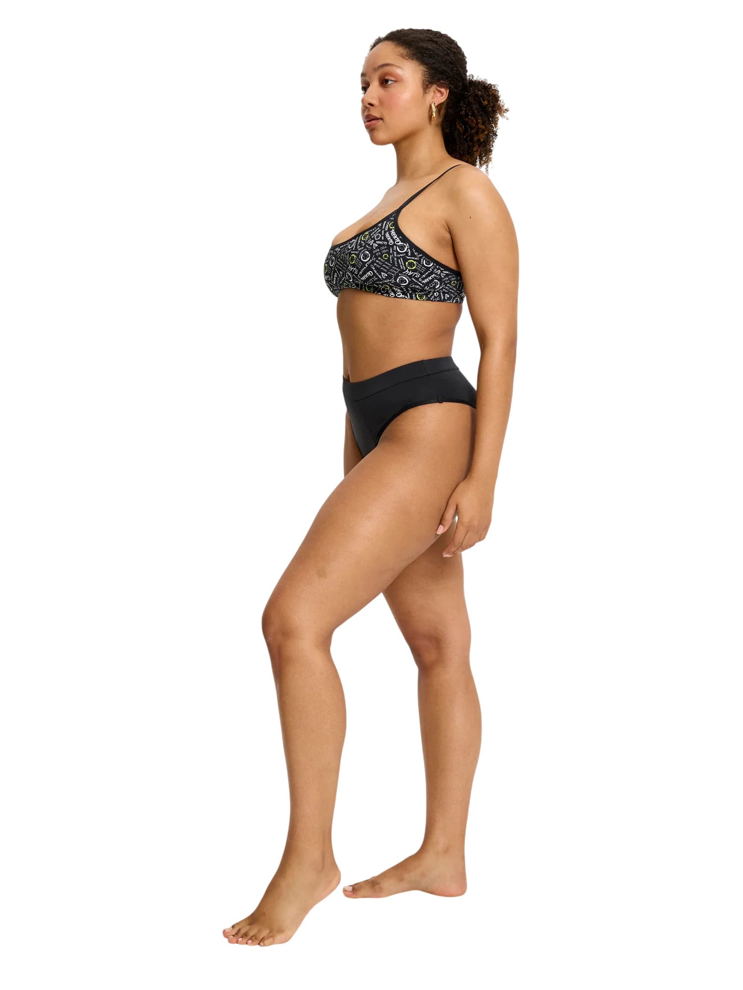 Menstruační kalhotky Modibodi Smileyworld Hi Waist Brief Super-Overnight Black (MKMSHWBSOB) L - náhled 3