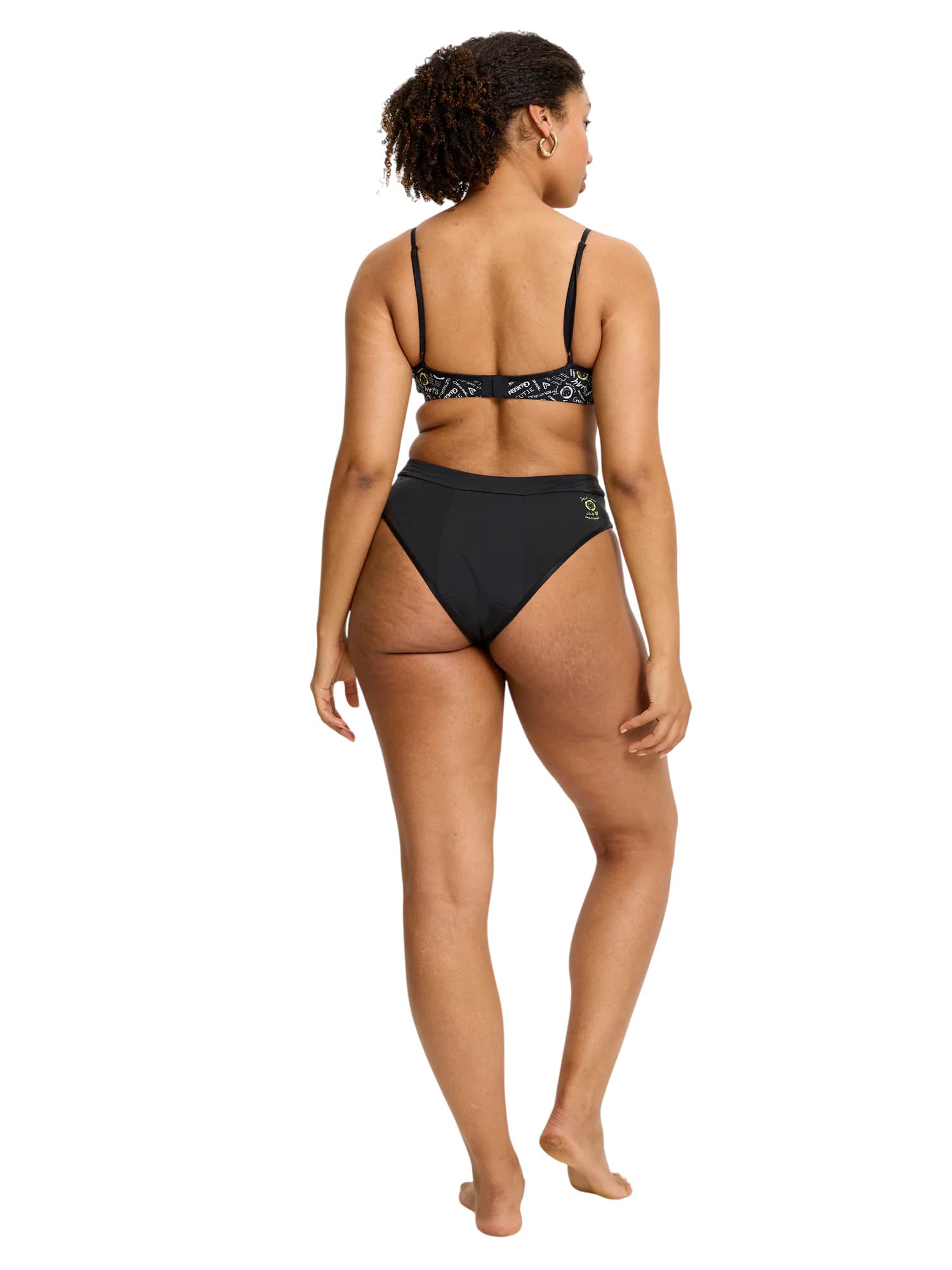 Menstruační kalhotky Modibodi Smileyworld Hi Waist Brief Super-Overnight Black (MKMSHWBSOB) L - náhled 5