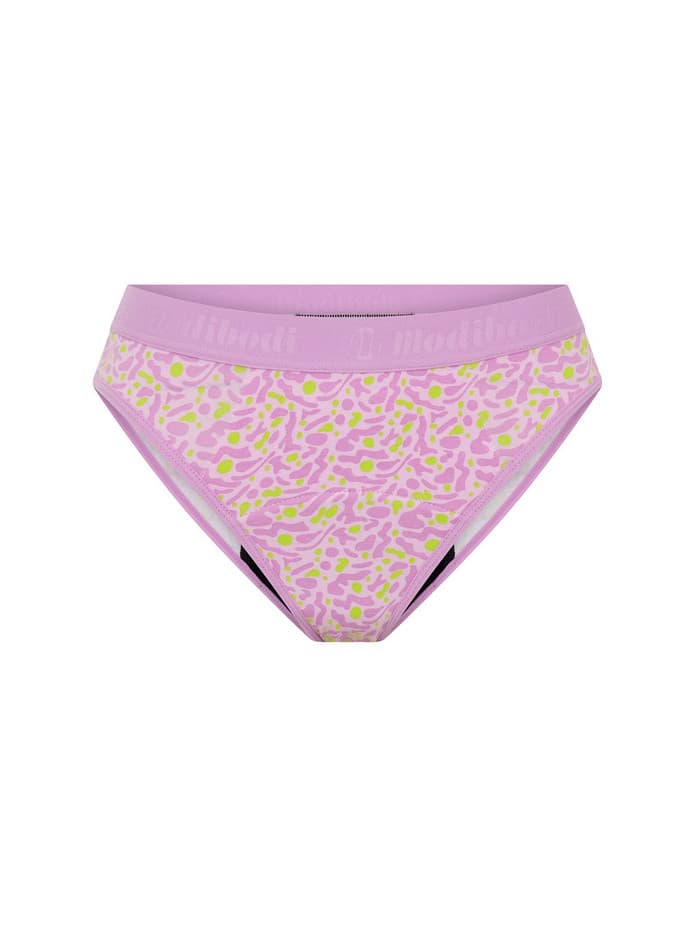Dívčí menstruační kalhotky Modibodi Teen Hipster Bikini Super Bubblegum Purple (DMKMTHBSBP) 10-12 let - náhled 3