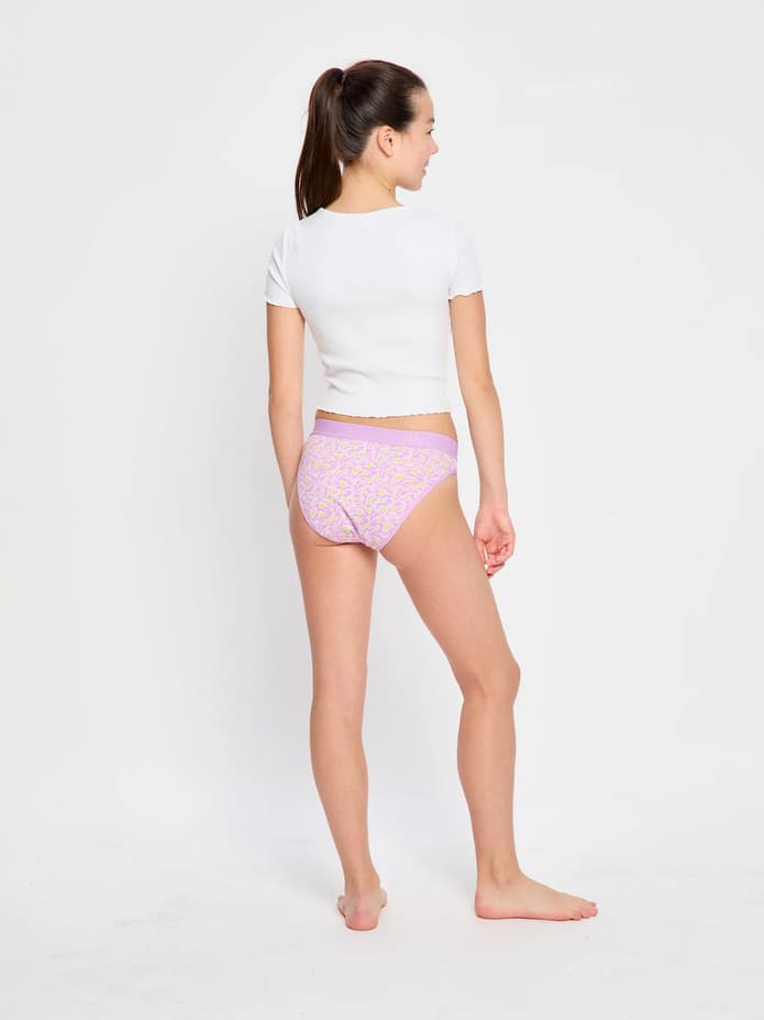 Dívčí menstruační kalhotky Modibodi Teen Hipster Bikini Super Bubblegum Purple (DMKMTHBSBP) 10-12 let - náhled 4