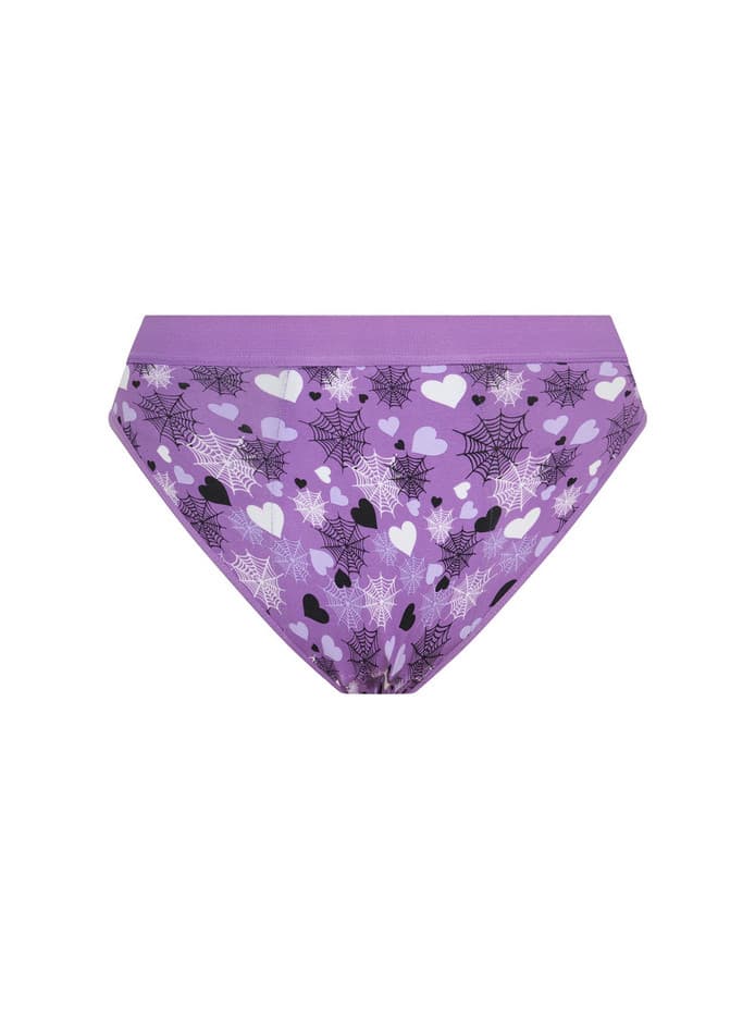 Dívčí menstruační kalhotky Modibodi Teen Hipster Bikini Super Wicked Web Purple (DMKMTHBSWWP) 10-12 let - náhled 3