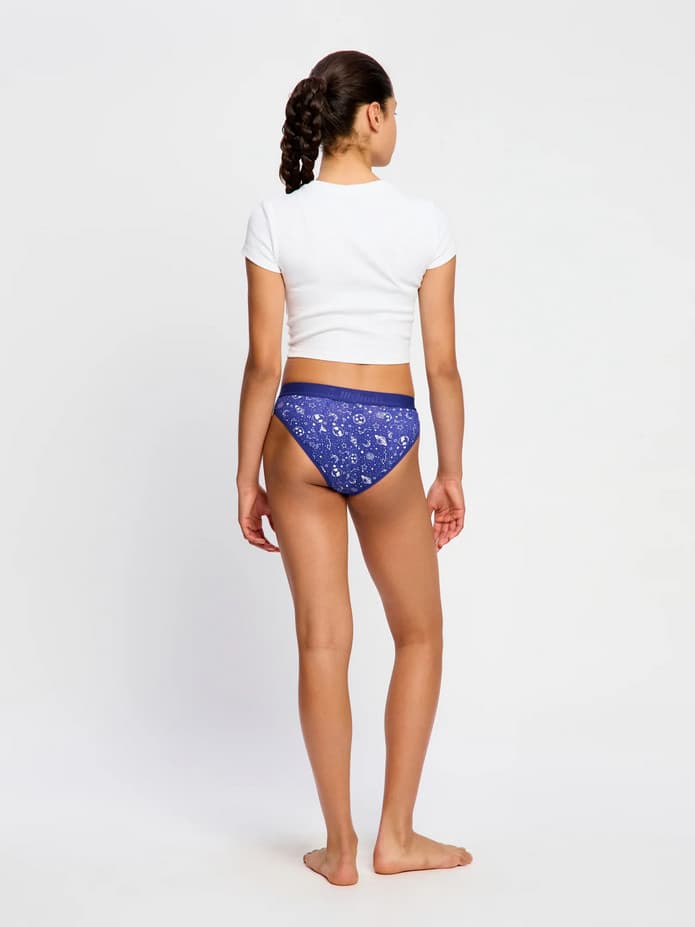 Dívčí menstruační kalhotky Modibodi Teen Hipster Bikini Moderate Galactic Blue (DMKMTHBMGB) 10-12 let - náhled 3