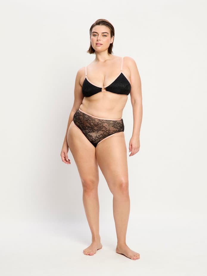 Menstruační kalhotky Modibodi Bliss Hi Waist Brief Moderate Jet Black (MKMBHWBMJB)
