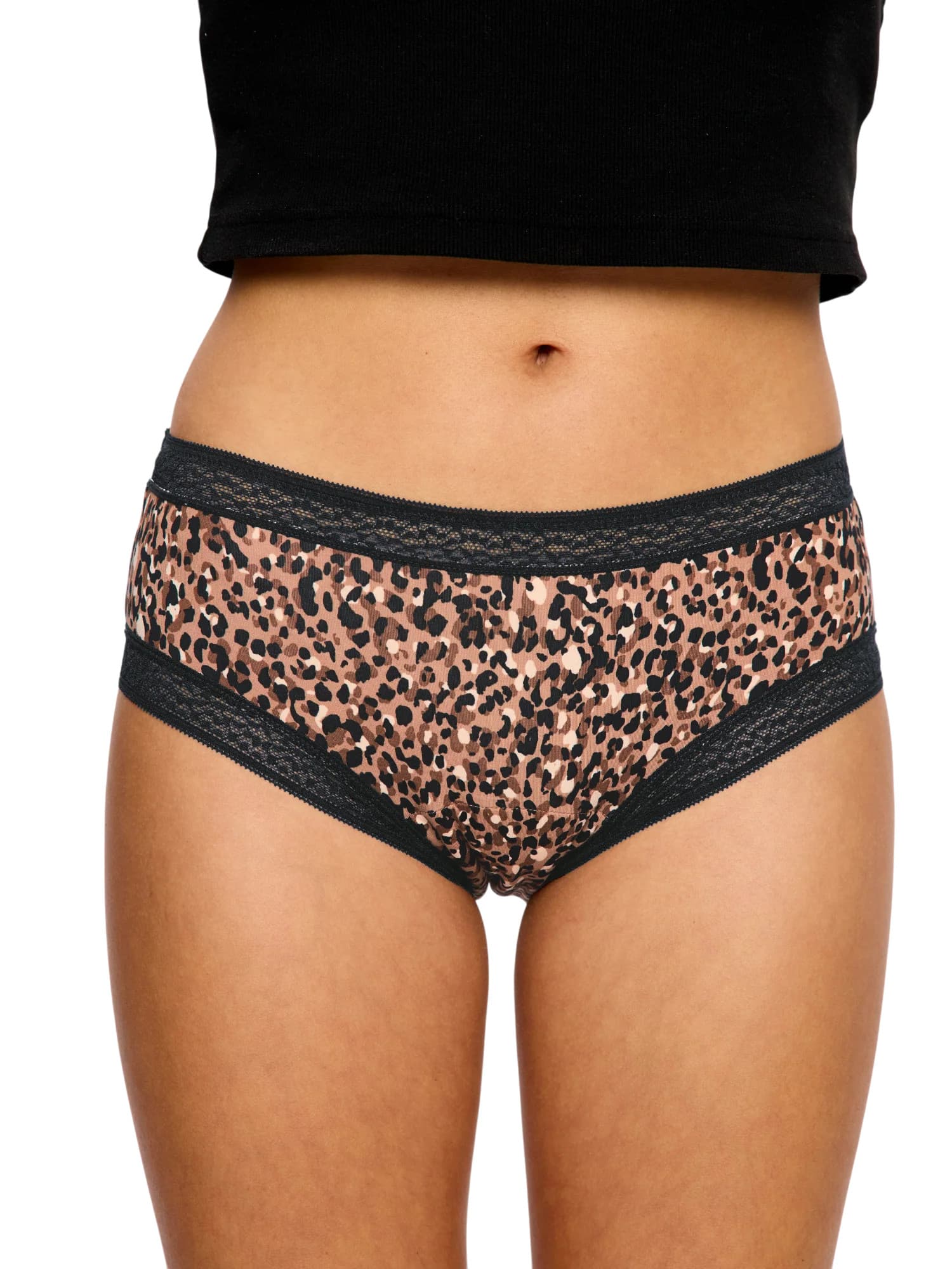 Menstruační kalhotky Modibodi Sensual Boyleg Light Animalia Brown (MKMSBLAB) L - náhled 2