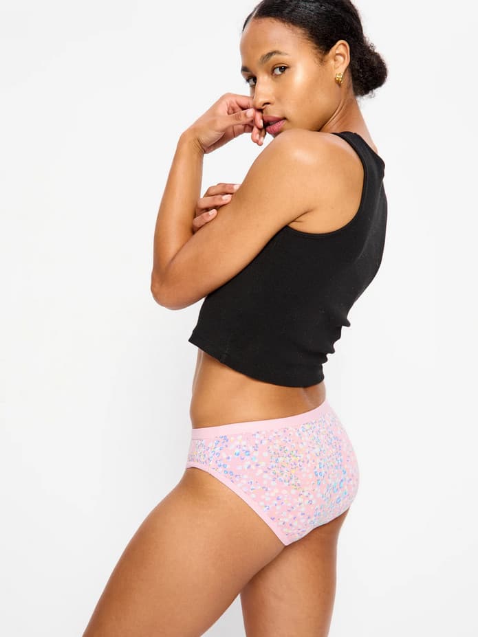 Menstruační kalhotky Modibodi Classic Bikini Light-Moderate Flore Pink (MKMCBLMFP) L - náhled 2
