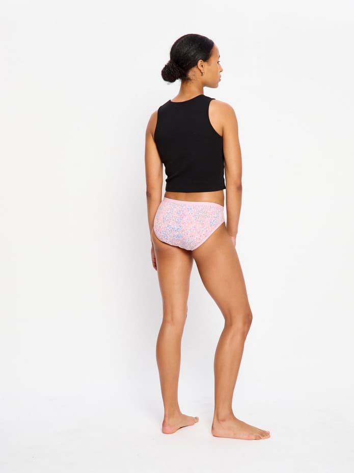 Menstruační kalhotky Modibodi Classic Bikini Light-Moderate Flore Pink (MKMCBLMFP) L - náhled 5
