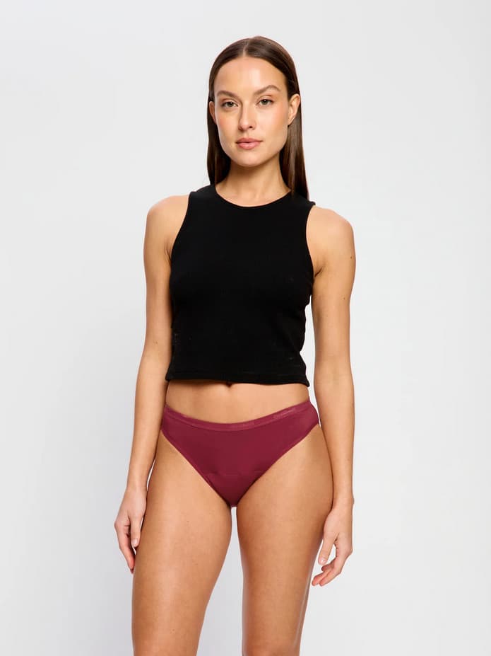 Menstruační kalhotky Modibodi Classic Bikini Moderate Bud Red (MKMCBMBR) L - náhled 2
