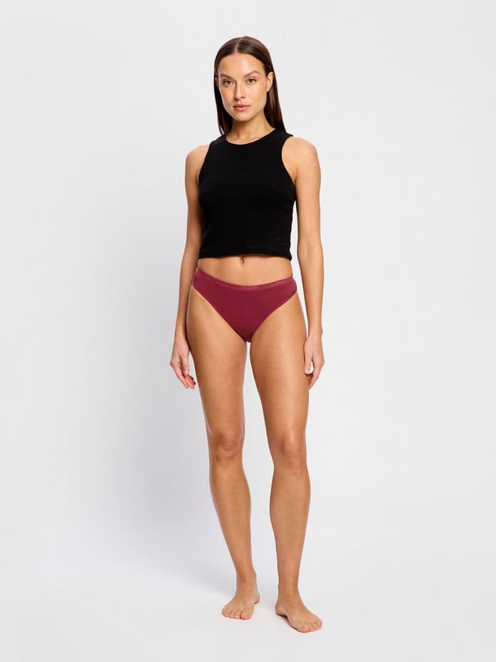 Menstruační kalhotky Modibodi Classic Bikini Moderate Bud Red (MKMCBMBR) L - náhled 3