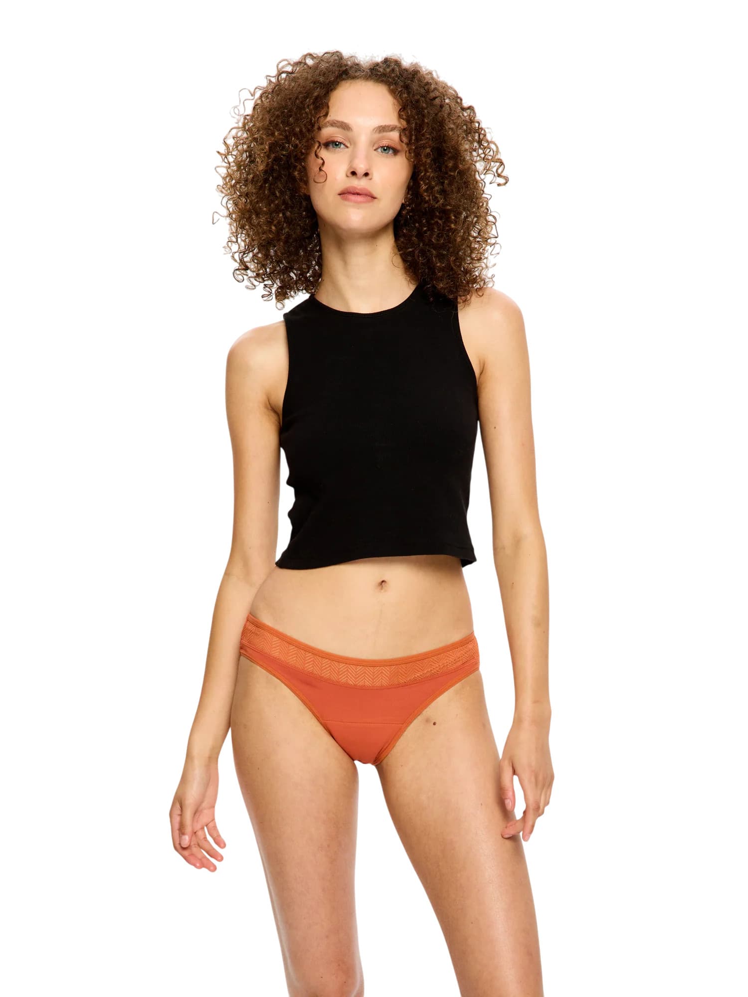 Menstruační kalhotky Modibodi Sensual Bikini Light Burnt Brick (MKMSBLBB) L