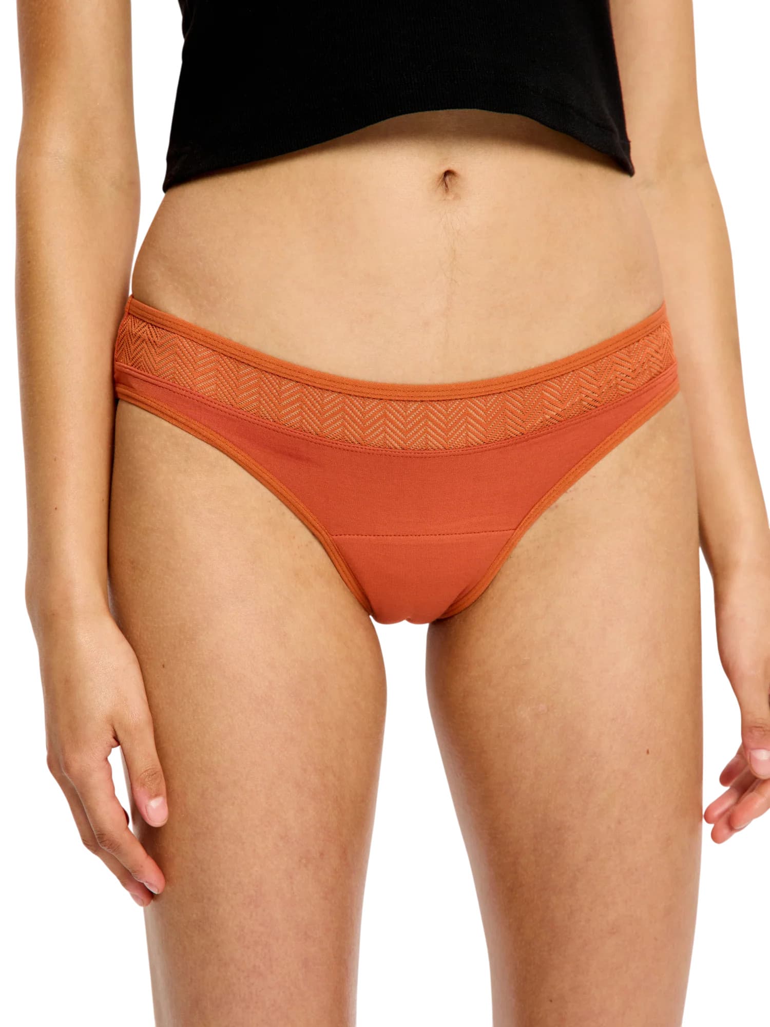 Menstruační kalhotky Modibodi Sensual Bikini Light Burnt Brick (MKMSBLBB) L - náhled 2