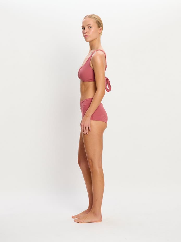 Plavky Modibodi Molokai Plunge Tie Back Top Mauve horní díl (PMMPTBTM) M - náhled 2