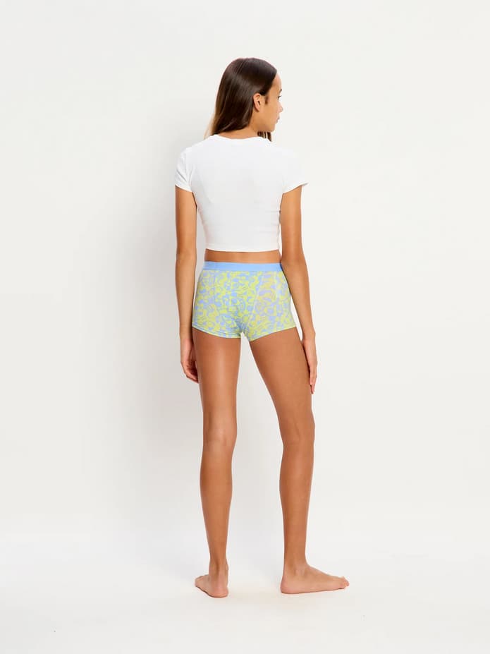 Dívčí menstruační kalhotky Modibodi Teen Hipster Boyshort Super Groovy Green (DMKMTHBSWWP) 10-12 let - náhled 4