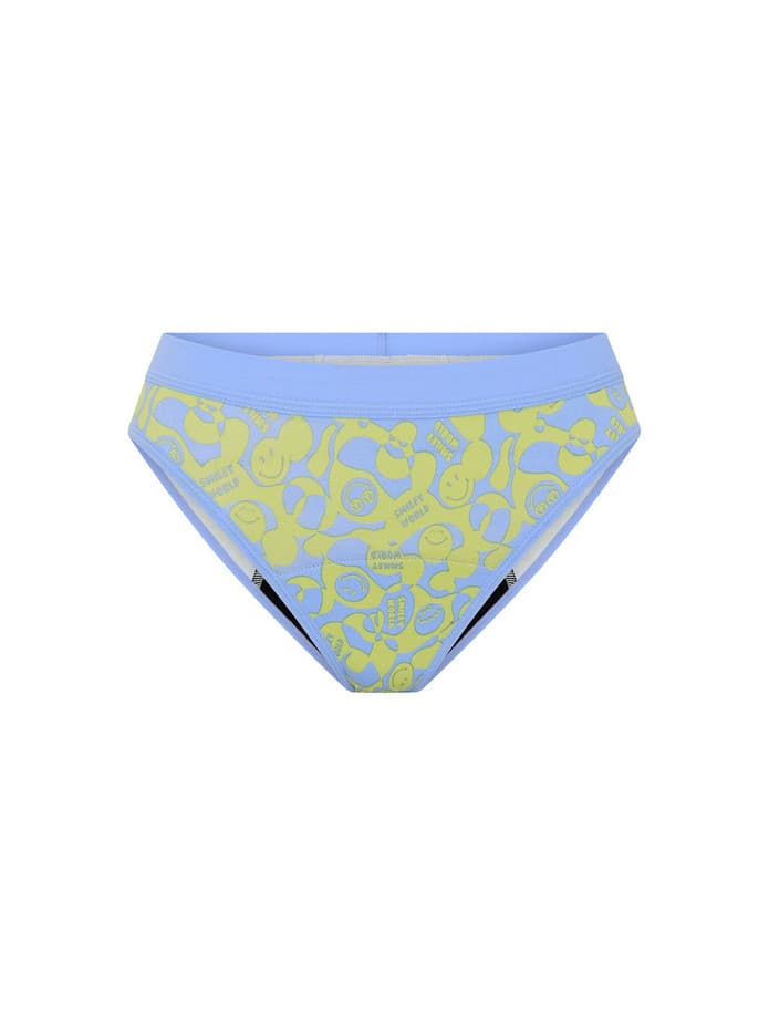 Dívčí menstruační kalhotky Modibodi Teen Hipster Bikini Moderate Groovy Green (DMKMTHBMGG) 10-12 let - náhled 3