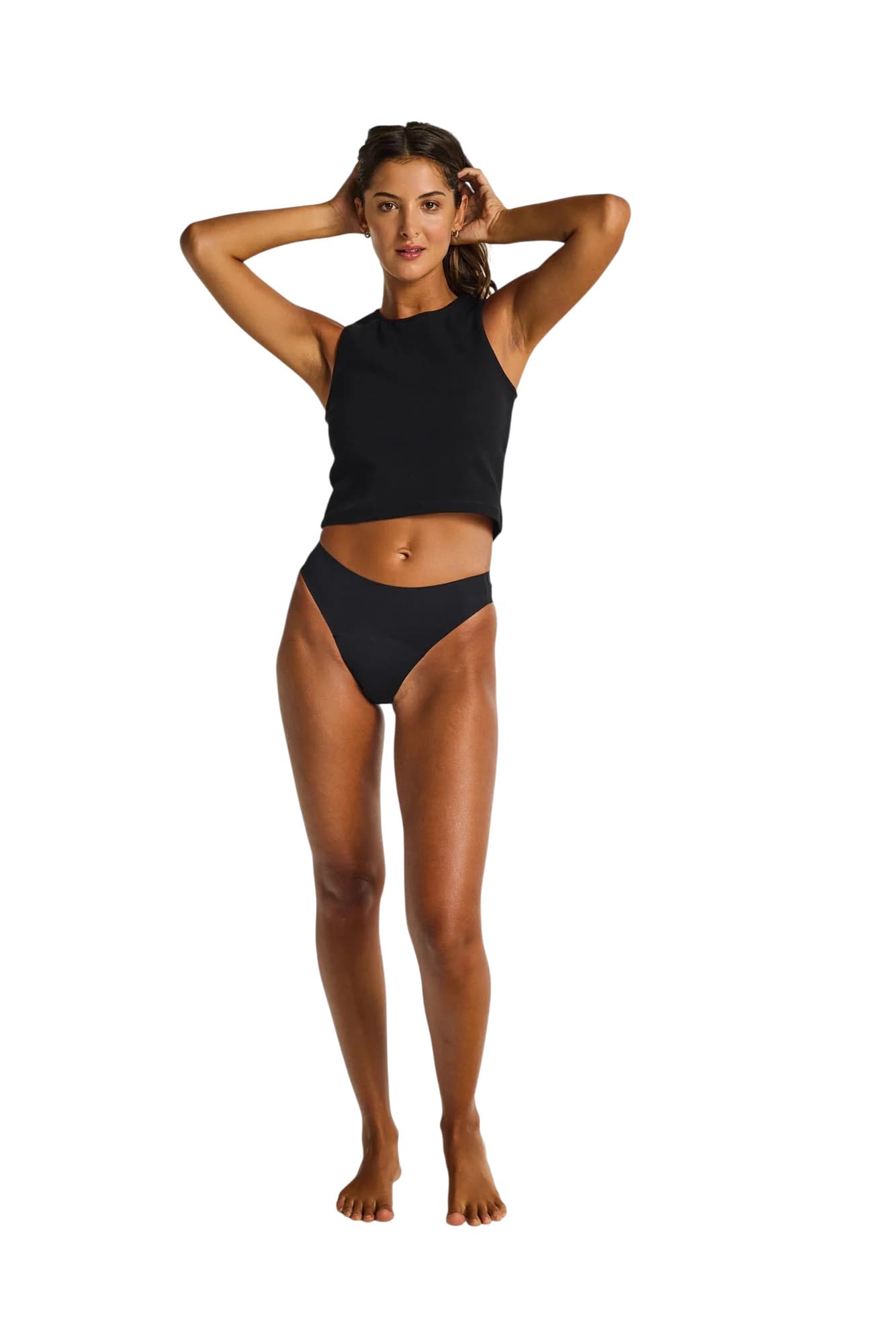 Menstruační kalhotky Modibodi Seamfree Hi Waist Cheeky Moderate Black (MKMSHWCMB) L - náhled 2