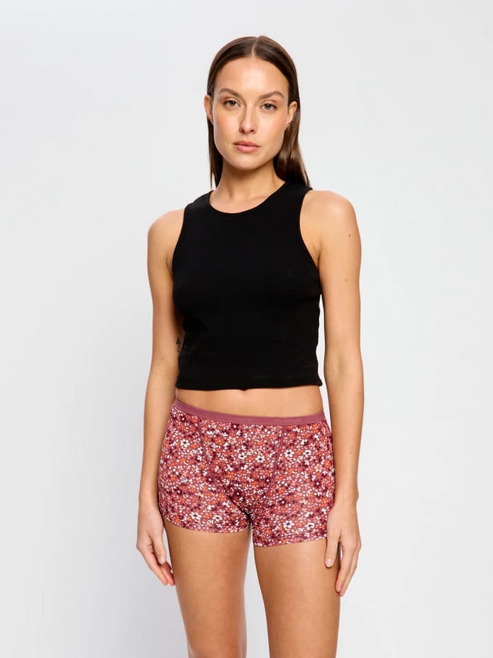 Menstruační kalhotky Modibodi Classic Boyshort Moderate Provence Pink (MKMCBMPP) 3XL