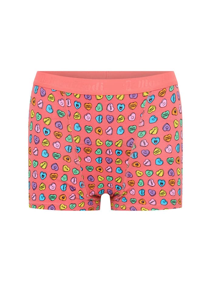 Dívčí menstruační kalhotky Modibodi Teen Hipster Boyshort Moderate Happy Hearts (DMKMTHBMHH) 10-12 let - náhled 4