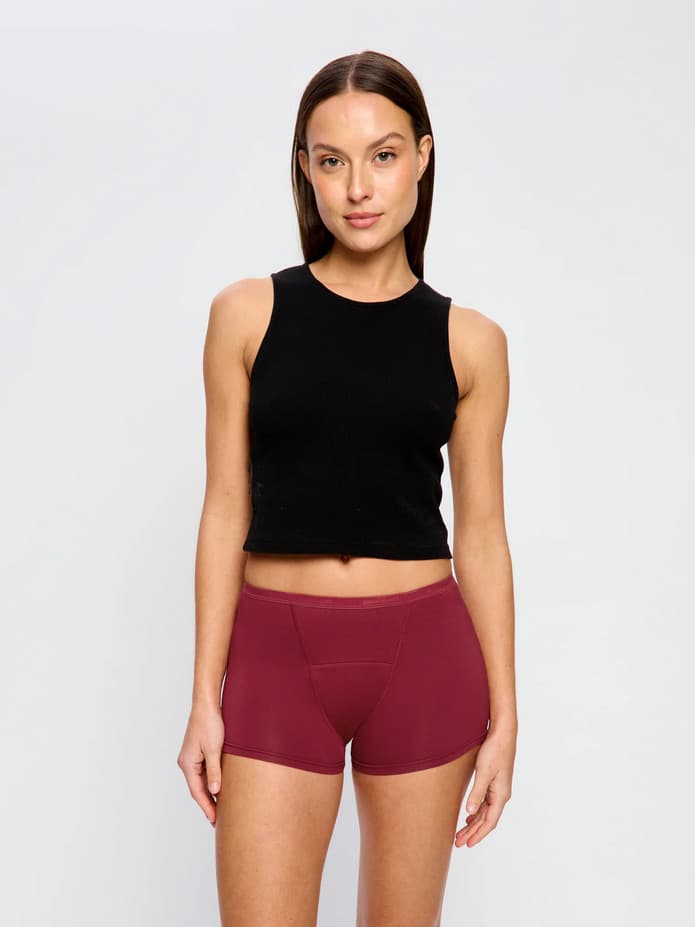 Menstruační kalhotky Modibodi Classic Boyshort Super Bud Red (MKMCBSBR) 3XL - náhled 3