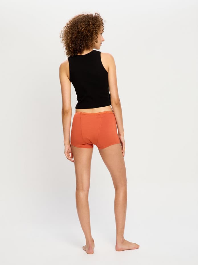 Menstruační kalhotky Modibodi Classic Boyshort Super Burnt Brick (MKMCBSBB) L - náhled 5