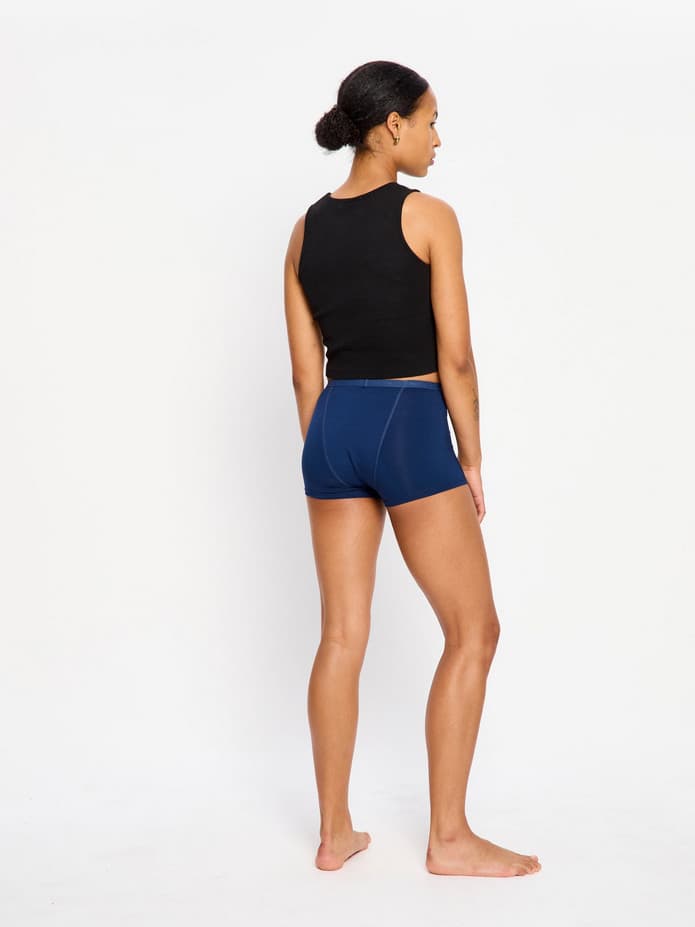 Menstruační kalhotky Modibodi Classic Boyshort Super-Overnight Night sky Blue (MKMCBSONSB) L - náhled 4