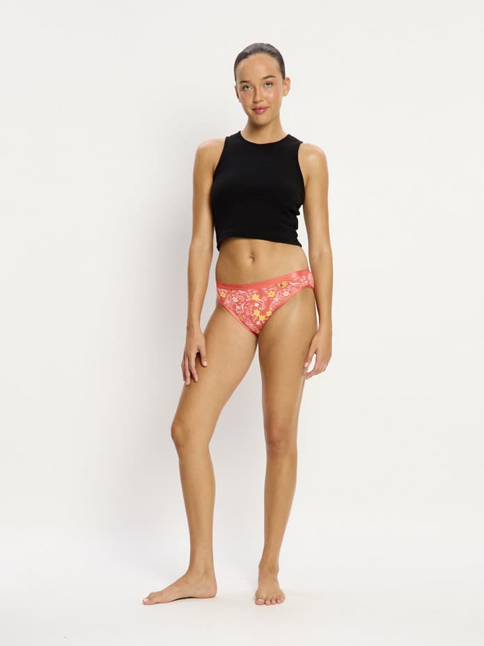 Menstruační kalhotky Modibodi Classic Bikini Moderate Boho Coral (MKMCBMBC)