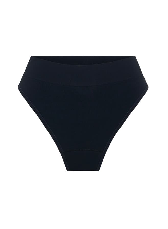 Menstruační kalhotky Modibodi Modicomfort Seamless Hi Waist Cheeky Moderate Black (MKMMSWCMB)