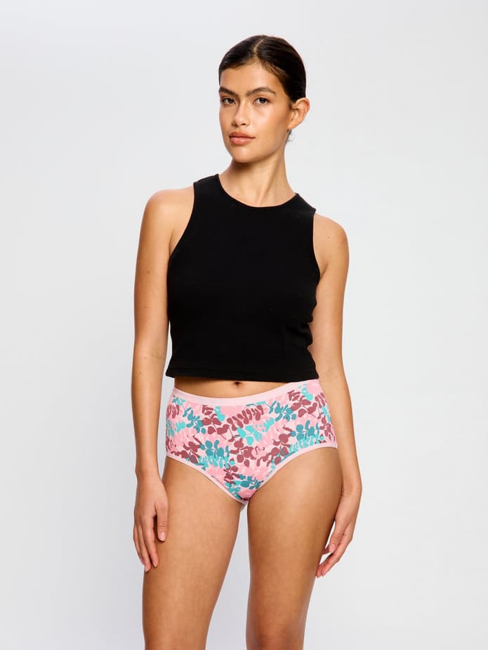 Menstruační kalhotky Modibodi Classic Full Brief Moderate Ivy Garden (MKMCFBMIG) L - náhled 2