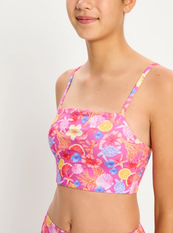 Dívčí plavky Modibodi Marine Dream Teen Swimwear Tankini Top Tropicana Crush horní díl (DPMMDTSTTTCHD)