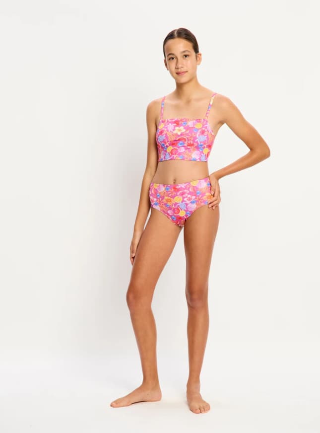 Dívčí plavky Modibodi Marine Dream Teen Swimwear Tankini Top Tropicana Crush horní díl (DPMMDTSTTTCHD) 10-12 let - náhled 2